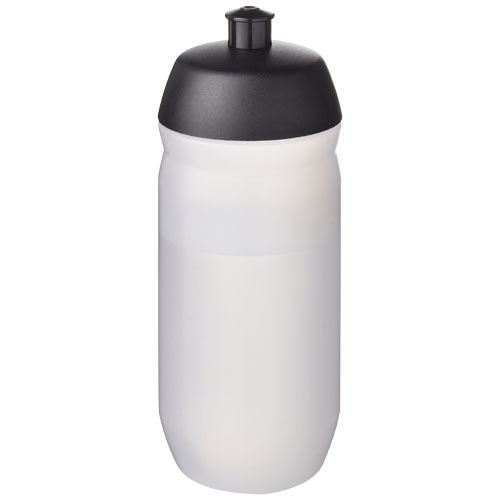Bouteille de sport publicitaire 500 ml HydroFlex™ Clear Noir givré